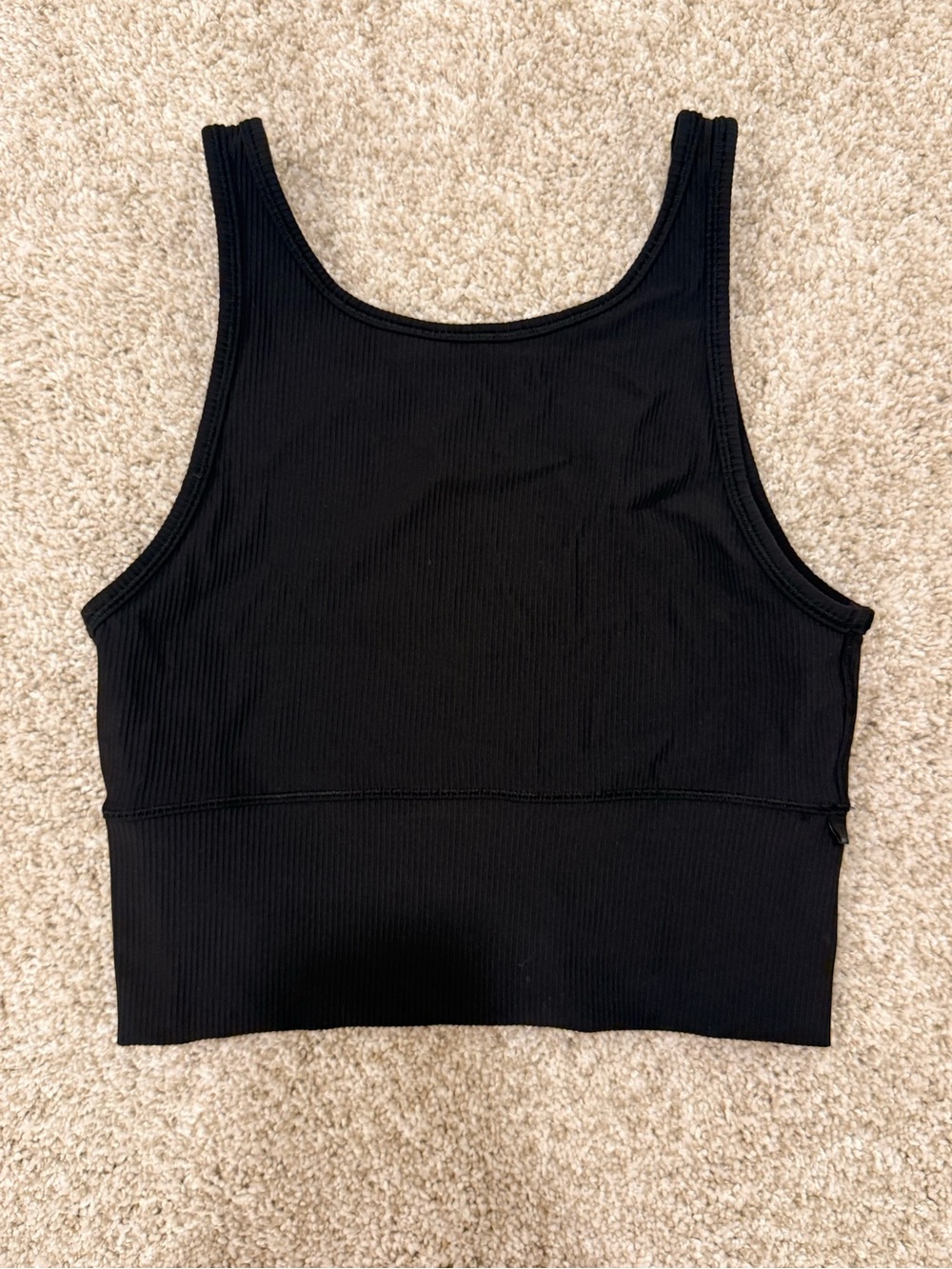 lululemon athletica Black Ribbed Tank Top